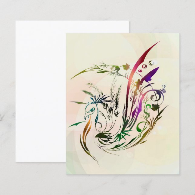 Décor Peacock | Design moderne (Devant / Derrière)