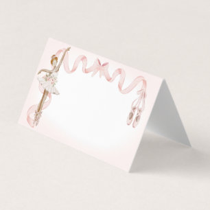 Décor Pink Little Ballerina Place Card