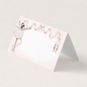 Décor Pink Little Ballerina Place Card