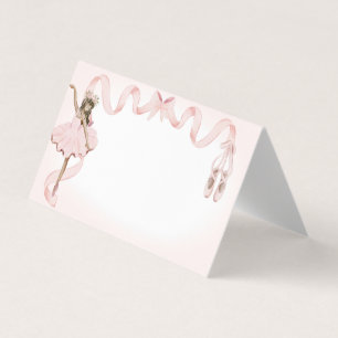 Décor Pink Little Ballerina Place Card