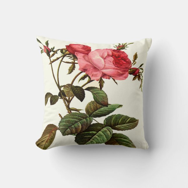 Décor rose de ressort de coussin de fleur (Recto)