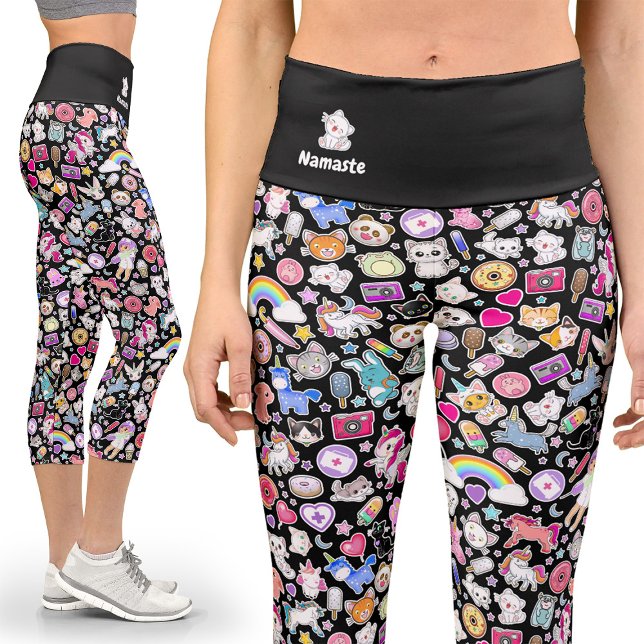 Décora japonaise Kawaii Capri Leggings yoga (Créateur téléchargé)