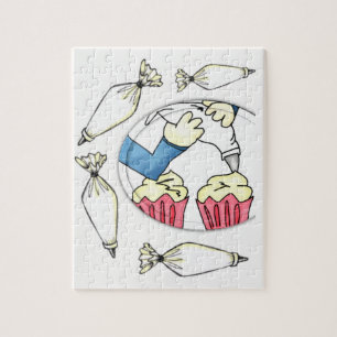Décorateur de gâteau de puzzle