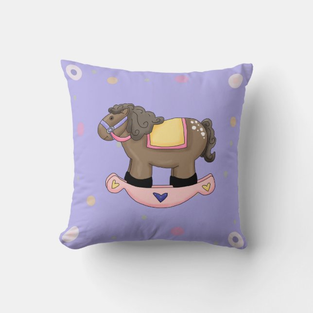 Décorateur Oreiller pour Chambre de Bébé Fille (Recto)