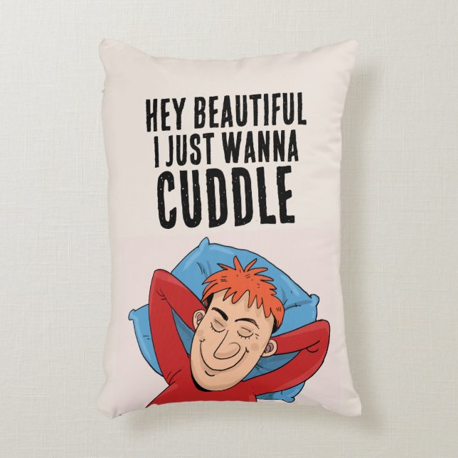 DÉCORATIFS BOYFRIEND CUDDLE COUSSINS - "MR.PERFECT" (Devant(Vertical))