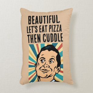 DÉCORATIFS BOYFRIEND CUDDLE & PIZZA COUSSINS - "MR.PERFECT"