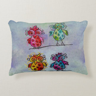 Décoratifs Coussins de canapés colorés (Oiseaux lunaires 01)