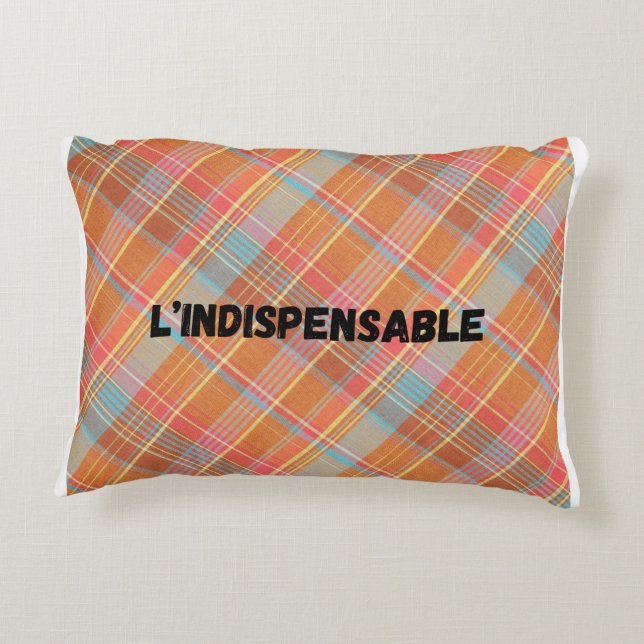 Décoratifs Coussins L'indispensable - Motif Madras (Dos)