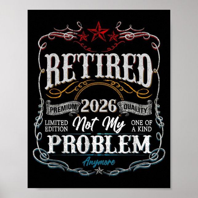 Décoration 2026 Retraité Pas Problème Hommes Papa (Devant)