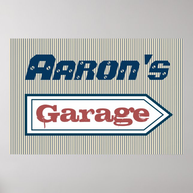 Décoration d'affiche d'art de panneau de garage pe (Devant)