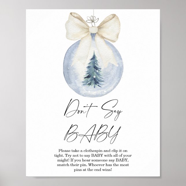 décoration d'arbre de Noël N' dites pas bébé Affic (Devant)