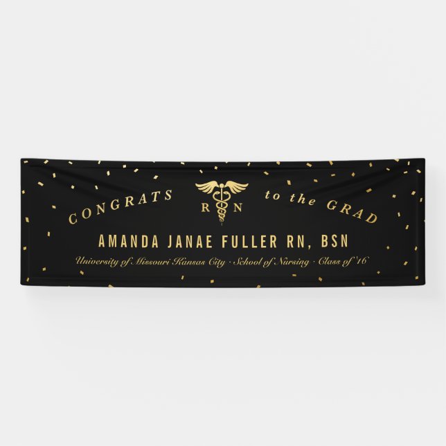 Décoration de bannière pour la fête de remise des (Horizontal)