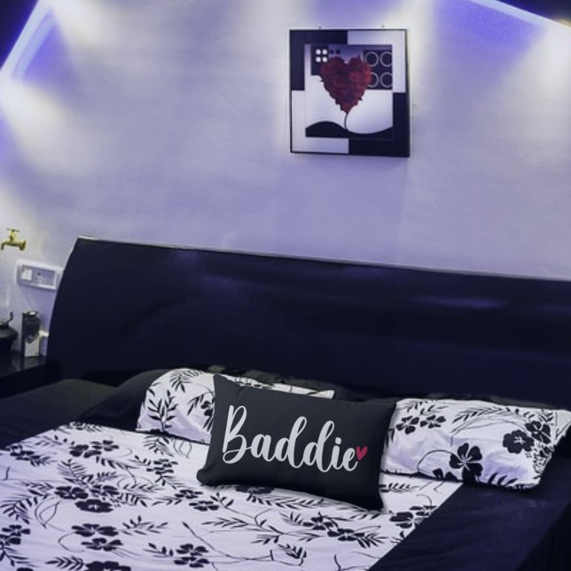 Décoration de chambre Baddie avec oreiller noir et (Créateur téléchargé)