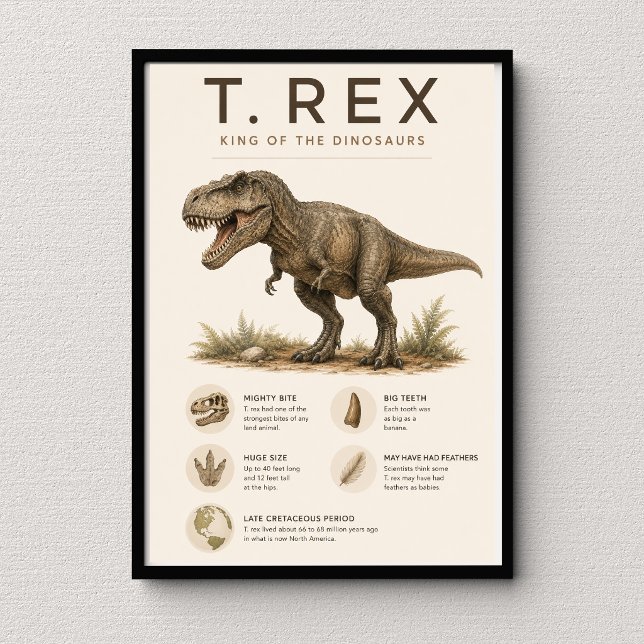 Décoration de classe de sciences éducatives T. Rex (Créateur téléchargé)