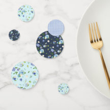 Décoration de confettis de table d'hortensia