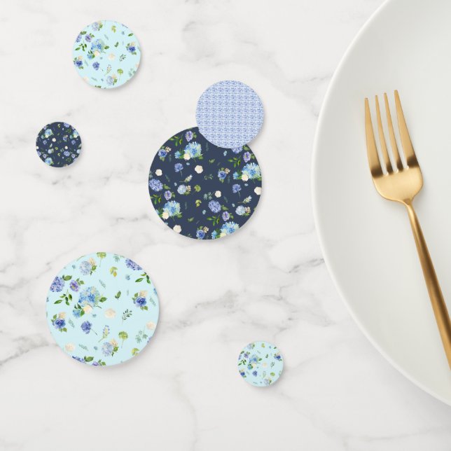 Décoration de confettis de table d'hortensia (Groupe)