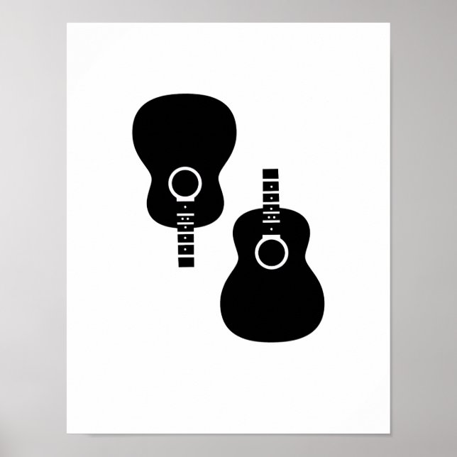 décoration de deux guitares acoustiques (Devant)