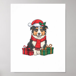 Décoration de fête de Noël Chien de Berger austral