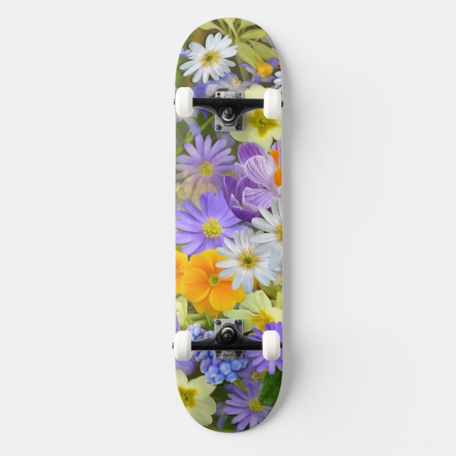 Décoration de fleurs 49 Skateboard (Recto)