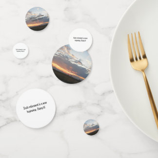 décoration de la fête de retraite confetti