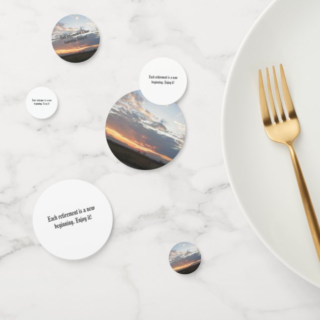 décoration de la fête de retraite confetti (Groupe)