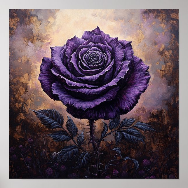 Décoration de maison d'art rétro de fleur de rose  (Devant)