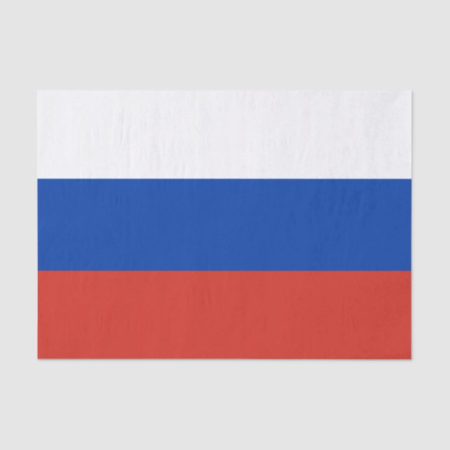 décoration de mode Russie, papier de soie drapeau  (Recto)