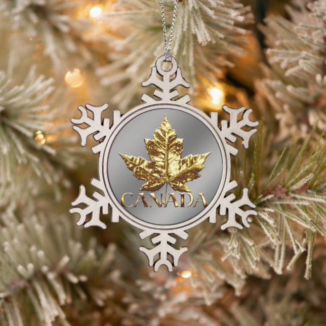 Décoration de Noël de l'Ornement du Canada Gold Ca (Arbre)