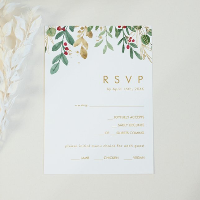 Décoration de Noël moderne | Choix de menu blanc R (Créateur téléchargé)