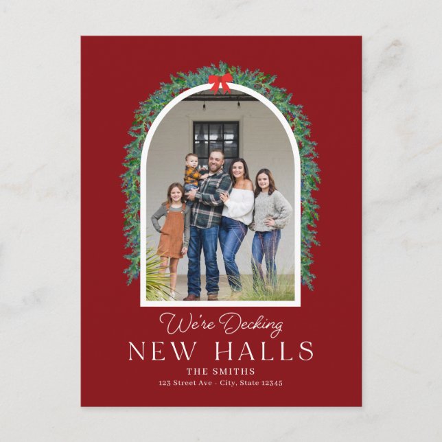 Décoration de nouvelles salles Carte de annonce de (Devant)
