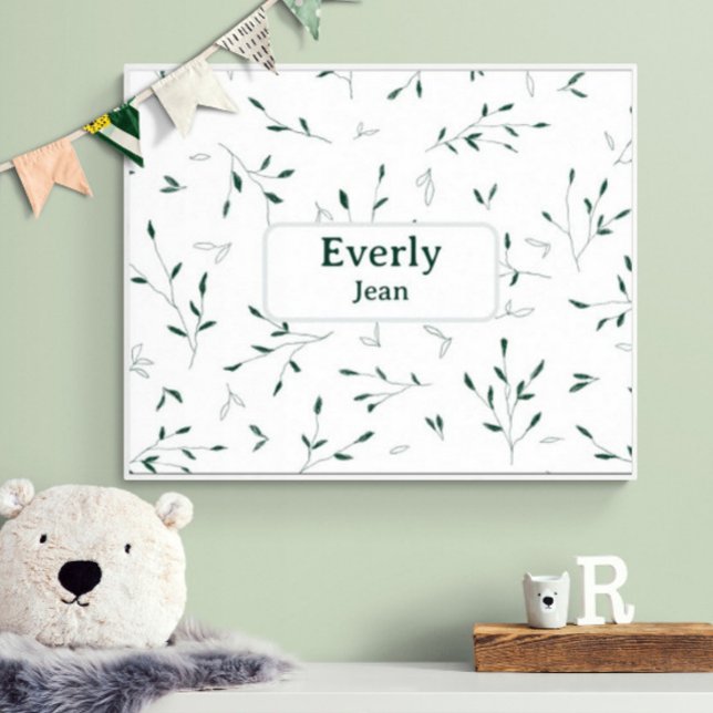 Décoration de nurserie à nom personnalisé minimali (Customize name! Shown with thin white frame. (yours will be print only) Thank you!)