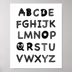 Décoration de nurserie alphabetique ABC Clip Art I