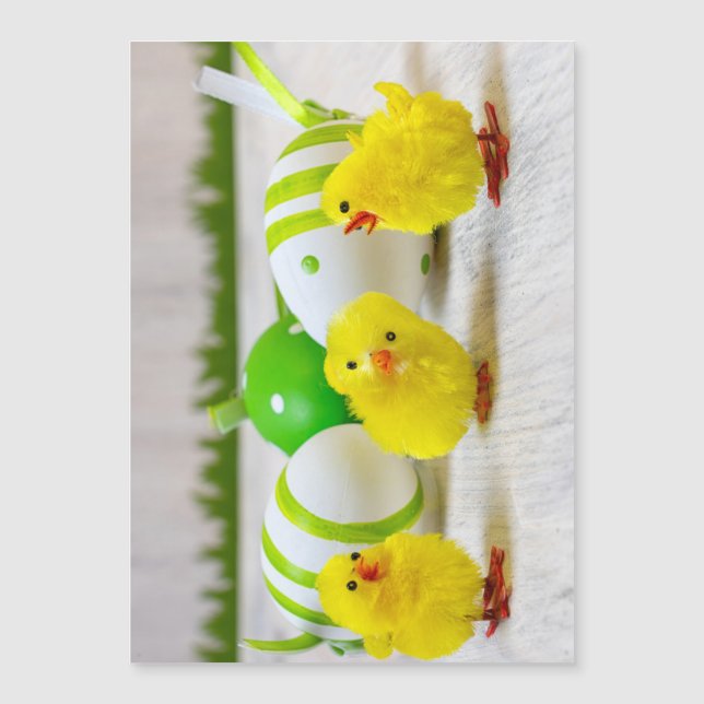 Décoration de Pâques - Œuf de Pâques et poussins (Devant)