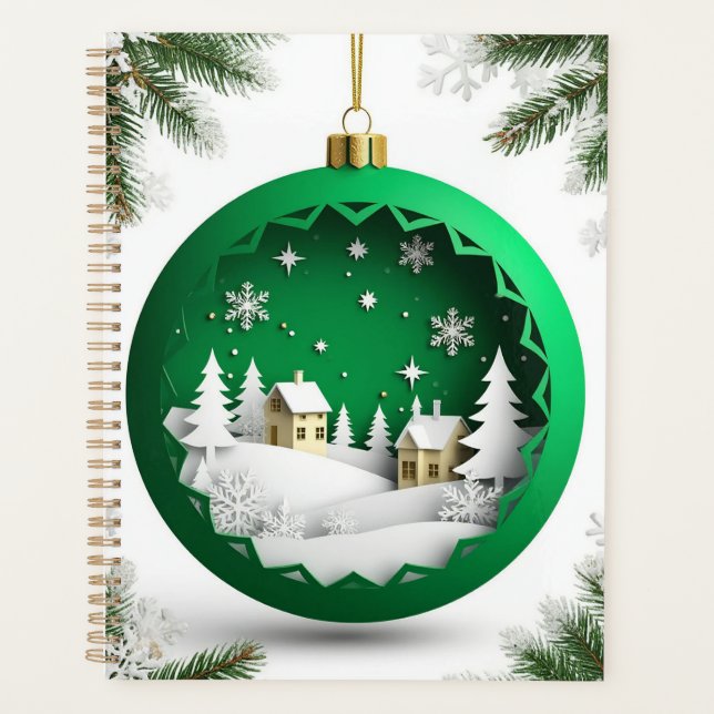 🎁Décoration de scène hivernale Cadeau de planific (Devant)