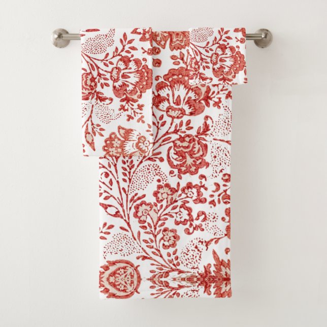 Décoration de style country français toile rouge (En situation)