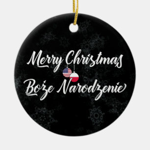 Décoration de vacances bilingue polonaise-américai