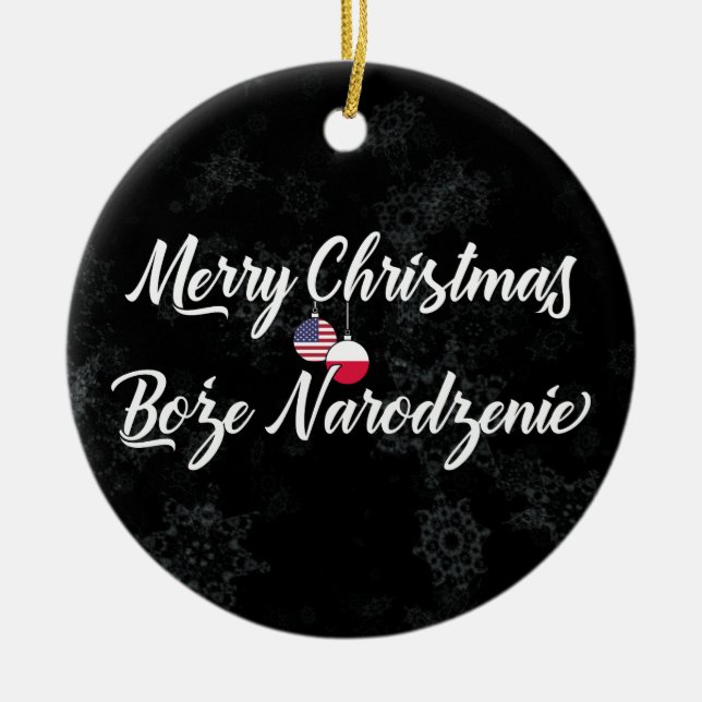 Décoration de vacances bilingue polonaise-américai (Devant)