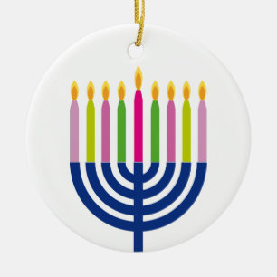 Décoration de vacances du menorah   de l'ornement
