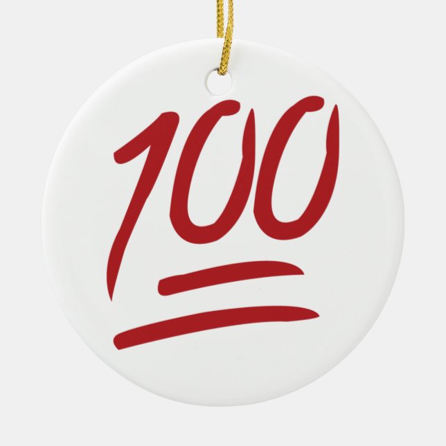 Décoration En Céramique 100 - Emoji (Devant)