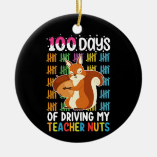 Décoration En Céramique 100 jours à rendre mon professeur fou écureuil