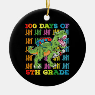 Décoration En Céramique 100 jours de T Rex dinosaure de 5e année scolaire
