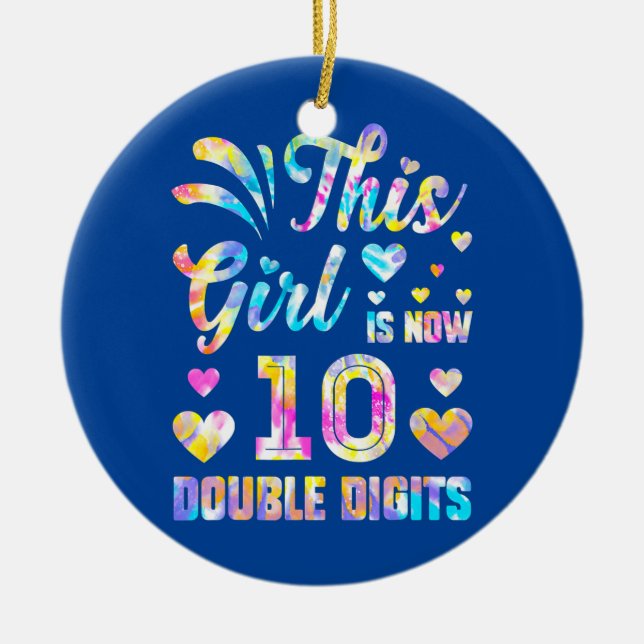 Décoration En Céramique 10e anniversaire Cadeau Cette fille est maintenant (Devant)