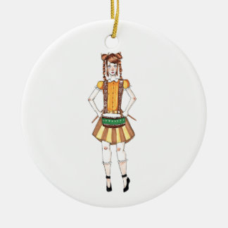 Décoration En Céramique 12 jours de mise en tambour de batteurs de Noël