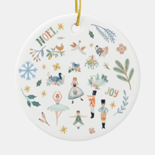 Décoration En Céramique 12 Jours de Noël Vacances Famille traditionnelle