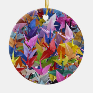 Décoration En Céramique 1.000 origamis empaquettent l'ornement de grues