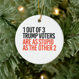 Décoration En Céramique 1 électeur Trump sur 3