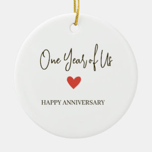 Décoration En Céramique 1er anniversaire – Une année de nous