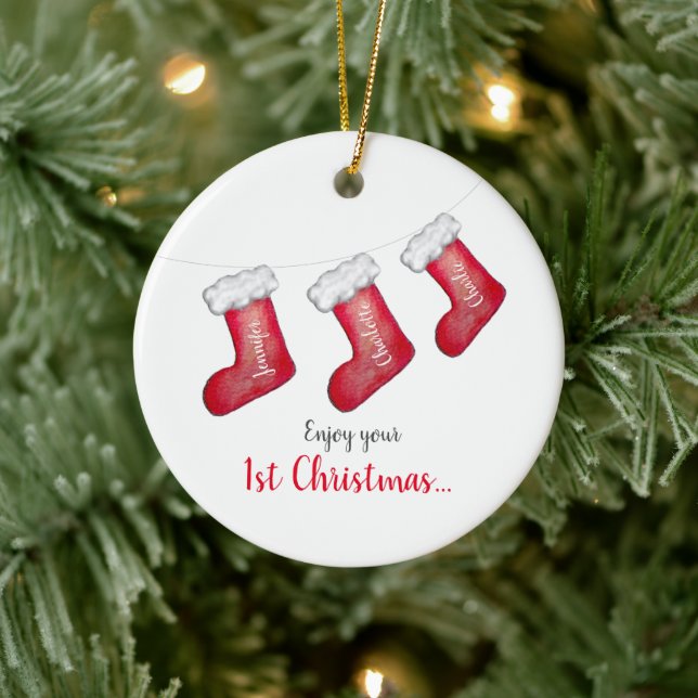 Décoration En Céramique 1er Noël avec nouveau bébé (Arbre)