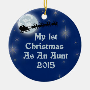 Décoration En Céramique 2015 mon ęr Noël en tant que tante