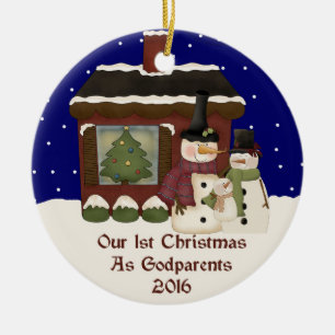 Décoration En Céramique 2016 notre ęr Noël comme parrains